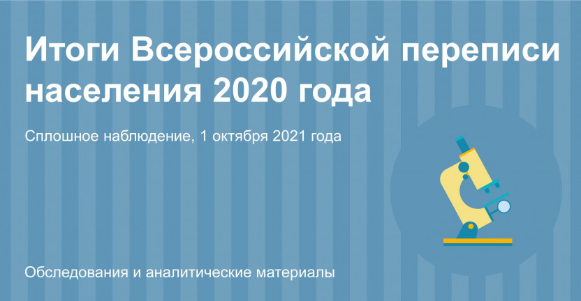 Итоги Всероссийской переписи населения 2020 года